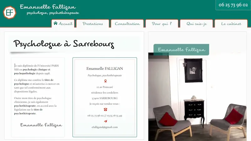 Aperçu du site Emanuelle FALLIGAN