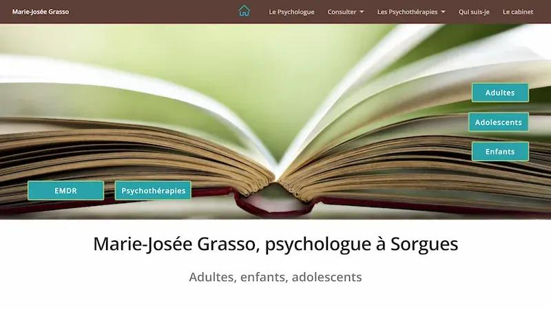 Aperçu du site Marie-Josée Grasso