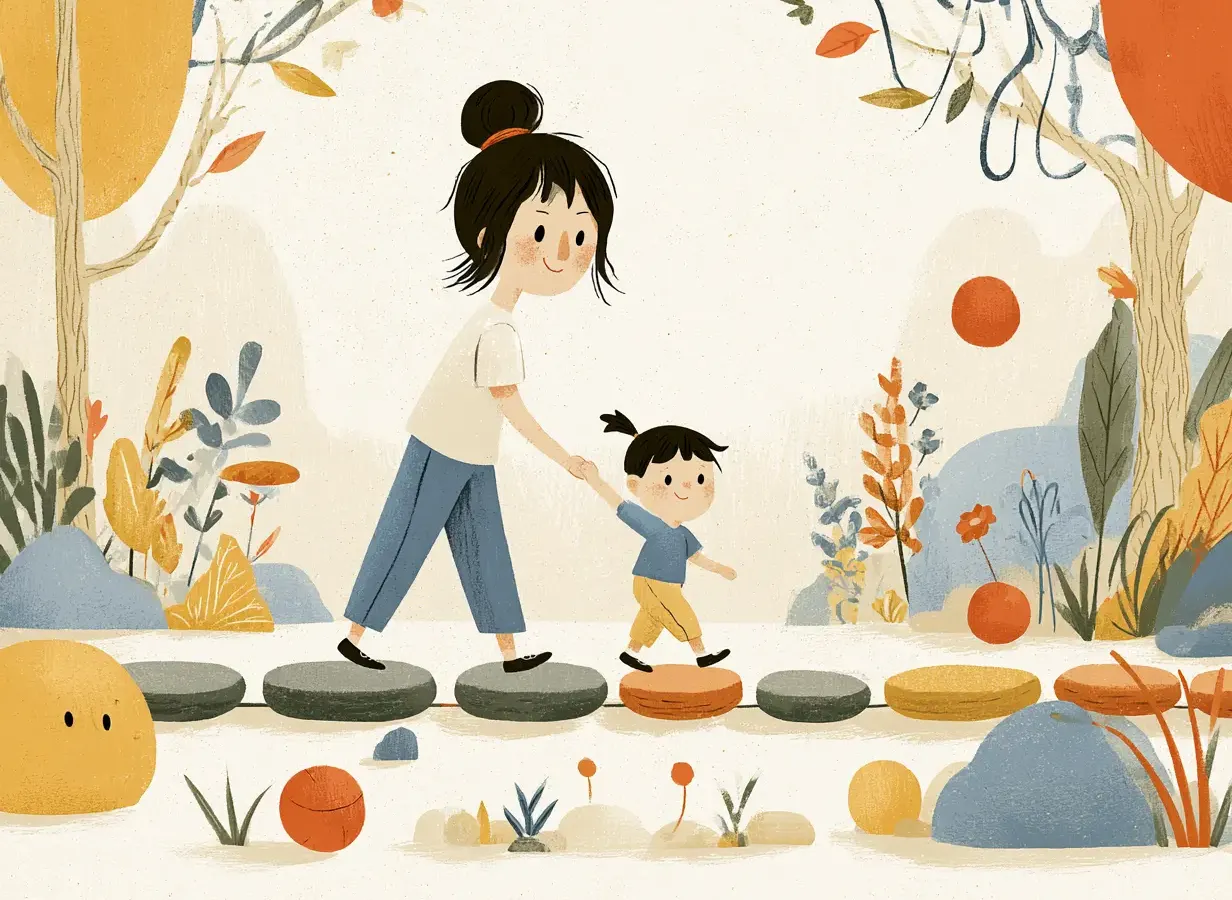 Espace de psychomotricité avec une professionnelle accompagnant un enfant